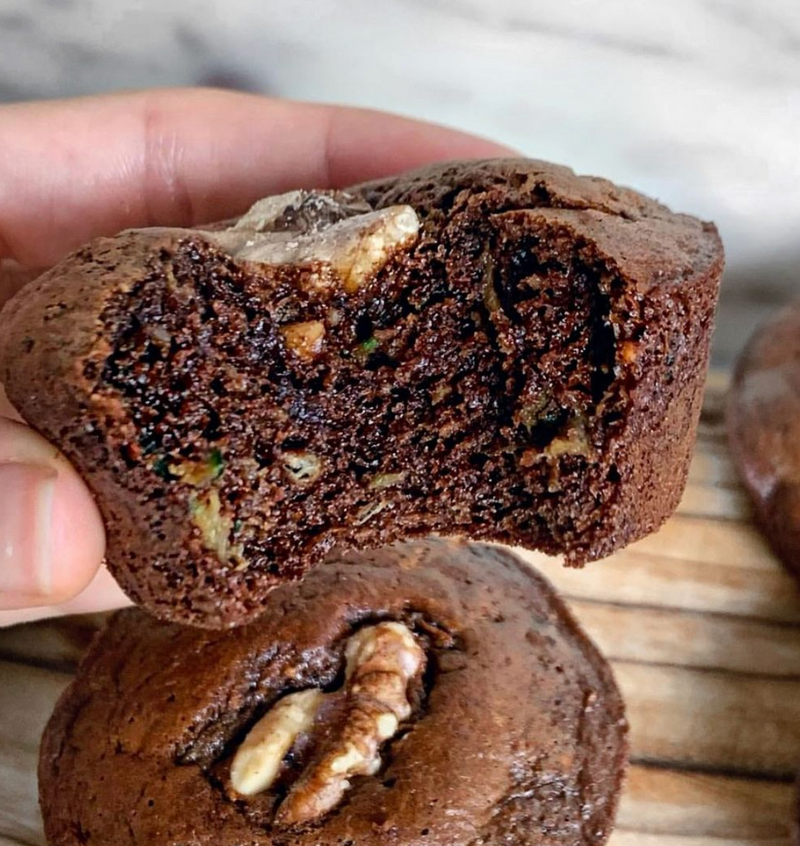 Zucchini Chocolate Muffins