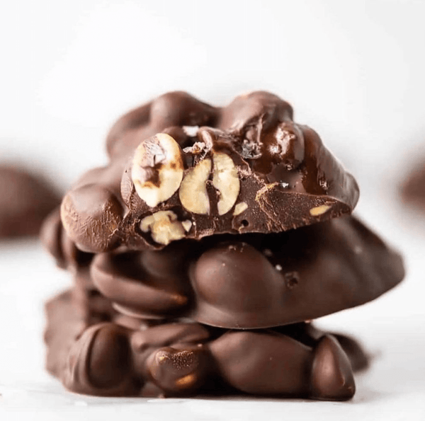 Chocolate Peanut Butter Nutty Clusters - Nuts About Life