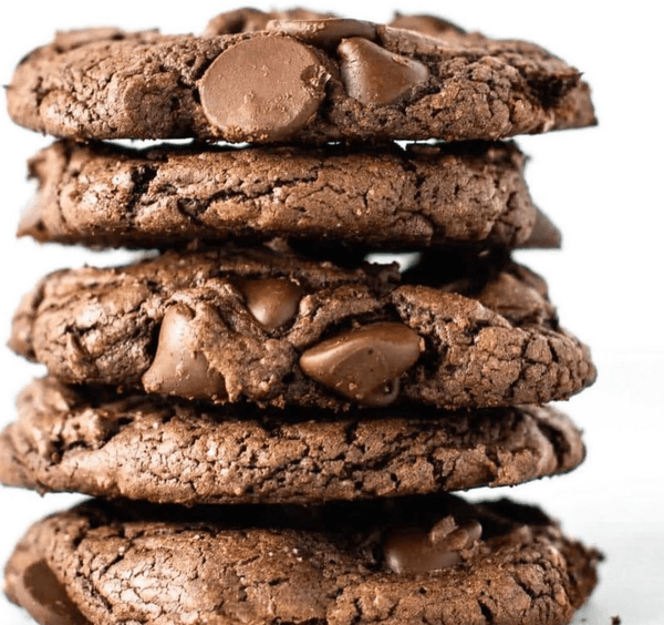 Fudgy Double Chocolate Cookies - Nuts About Life
