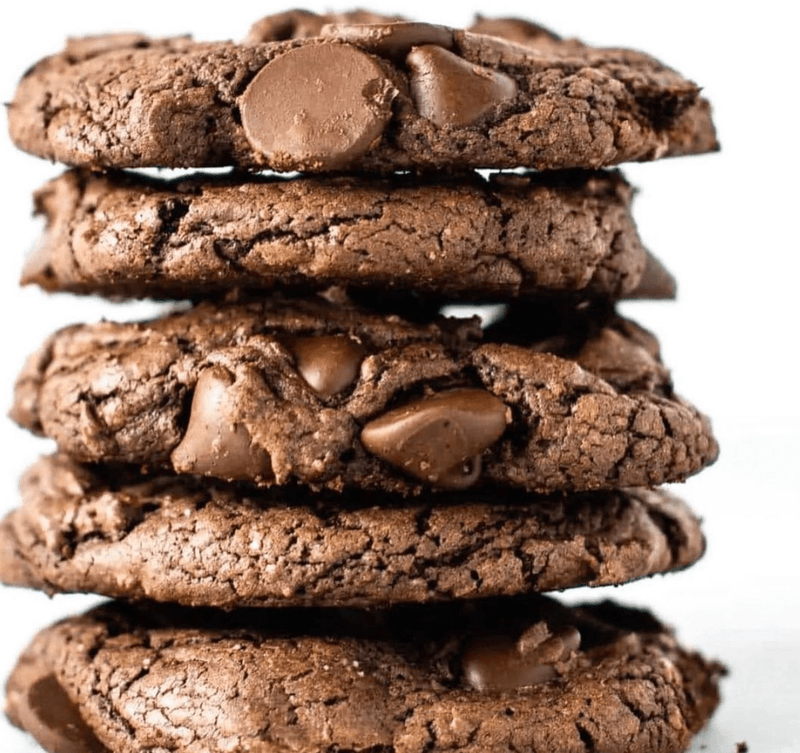Fudgy Double Chocolate Cookies - Nuts About Life