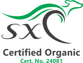 SXC Certified Organic logo with certification number 24081.