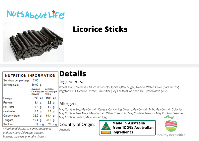 Fresh Licorice Sticks