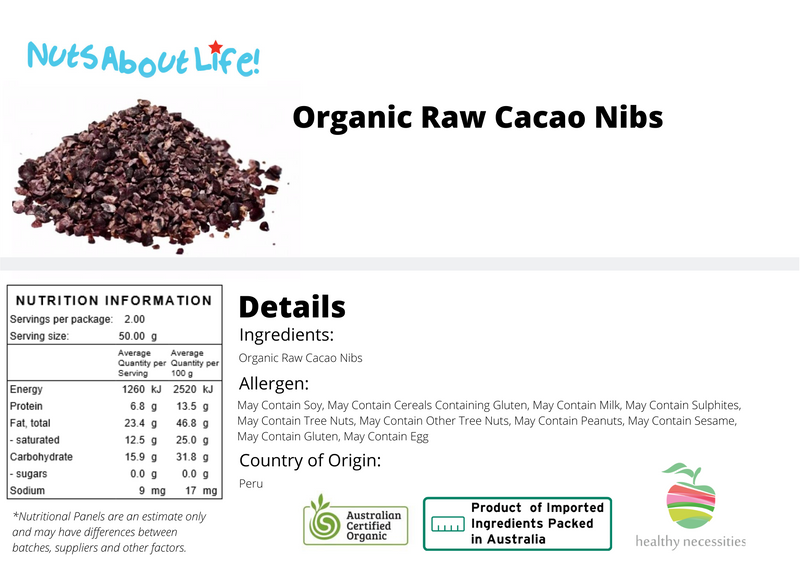 Organic Raw Cacao Nibs