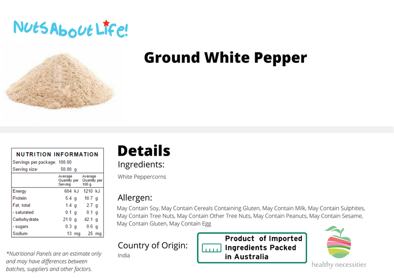 Ground White Pepper