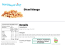 Diced Mango - Nuts About LifeMAND2977Nuts About Life