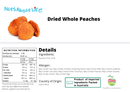 Dried Whole Peaches - Nuts About LifePEAC5466Nuts About Life