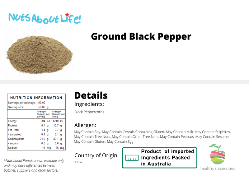 Ground Black Pepper