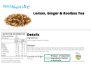 Lemon & Ginger With Rooibos Tea - Nuts About LifeWP4538Nuts About Life