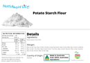 Potato Starch Flour - Nuts About LifePOTA8504Nuts About Life