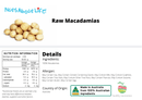 Raw Whole Macadamias - Nuts About LifeRWM9724Nuts About Life