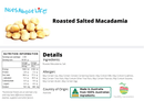 Roasted Salted Macadamia - Nuts About LifeRSM8291Nuts About Life