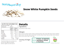 Snow White Pumpkin Seeds - Nuts About LifeSNOP7477Nuts About Life