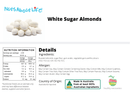 Sugared Almonds (White) - Nuts About LifeWSA7287Nuts About Life