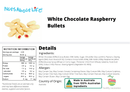 White Chocolate Raspberry Bullets - Nuts About LifeWCRB8093Nuts About Life